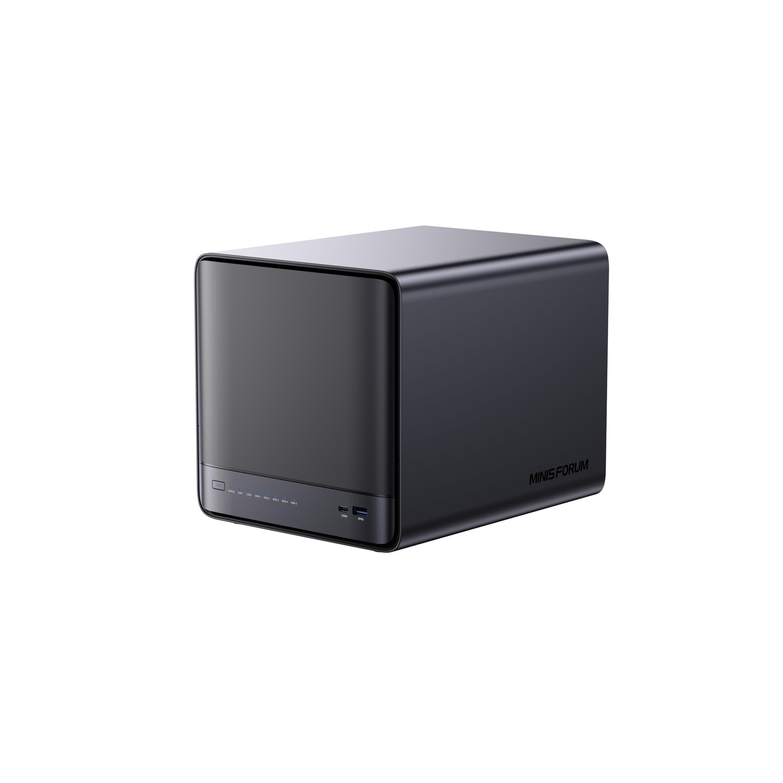 MINISFORUM Desktop NAS N5 Pro Network Attached Storage 5 Bay, AMD Ryzen AI 9 ...