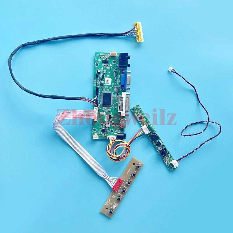 For M185XTN01.3 1366x768 LVDS-30Pin HDMI+DVI+VGA Screen Controller Board DIY Kit