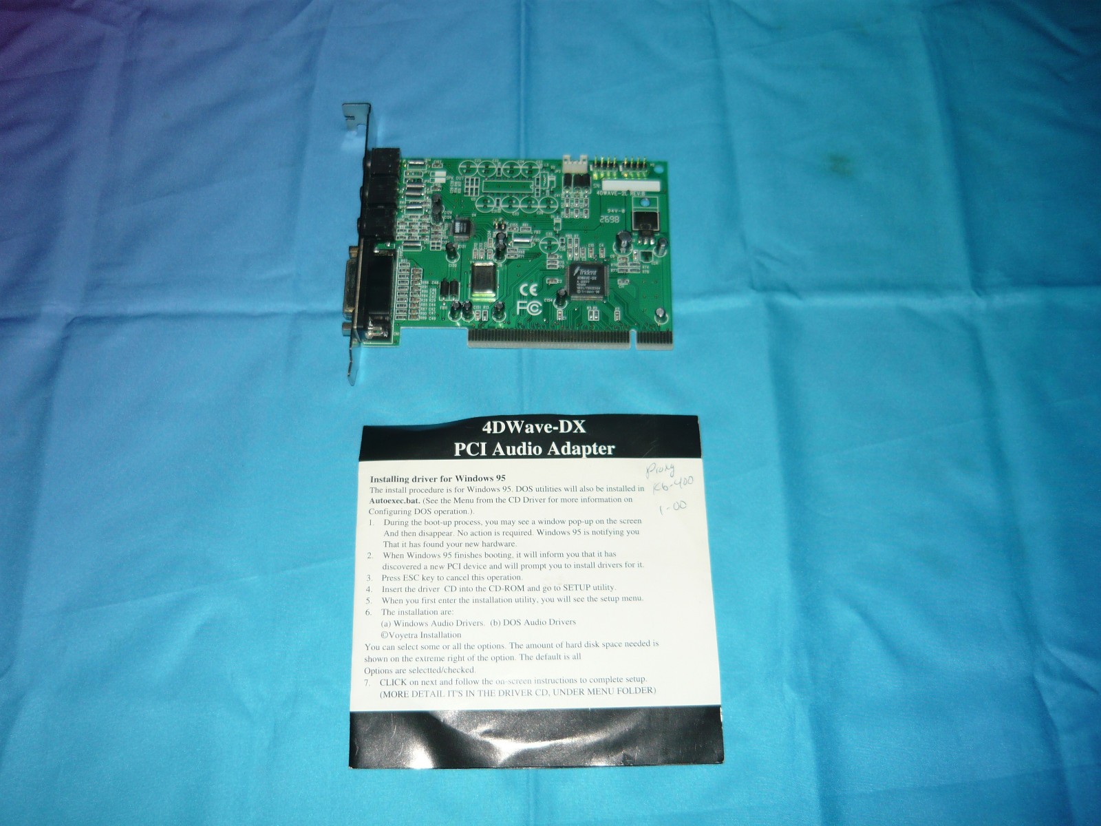 Vintage Trident 4DWave-DX PCI Sound Card New Open Box? Untested