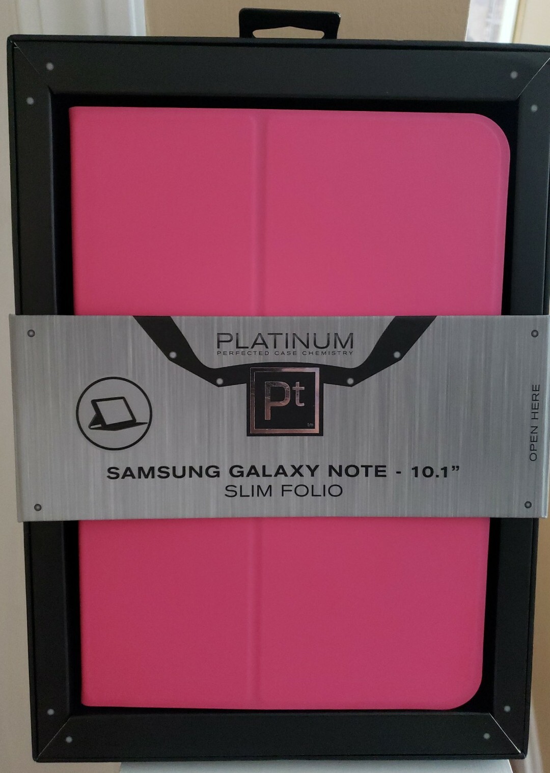 Platinum Protective Slim Folio Case for Samsung Galaxy Note 10.1" tablet, Pink 