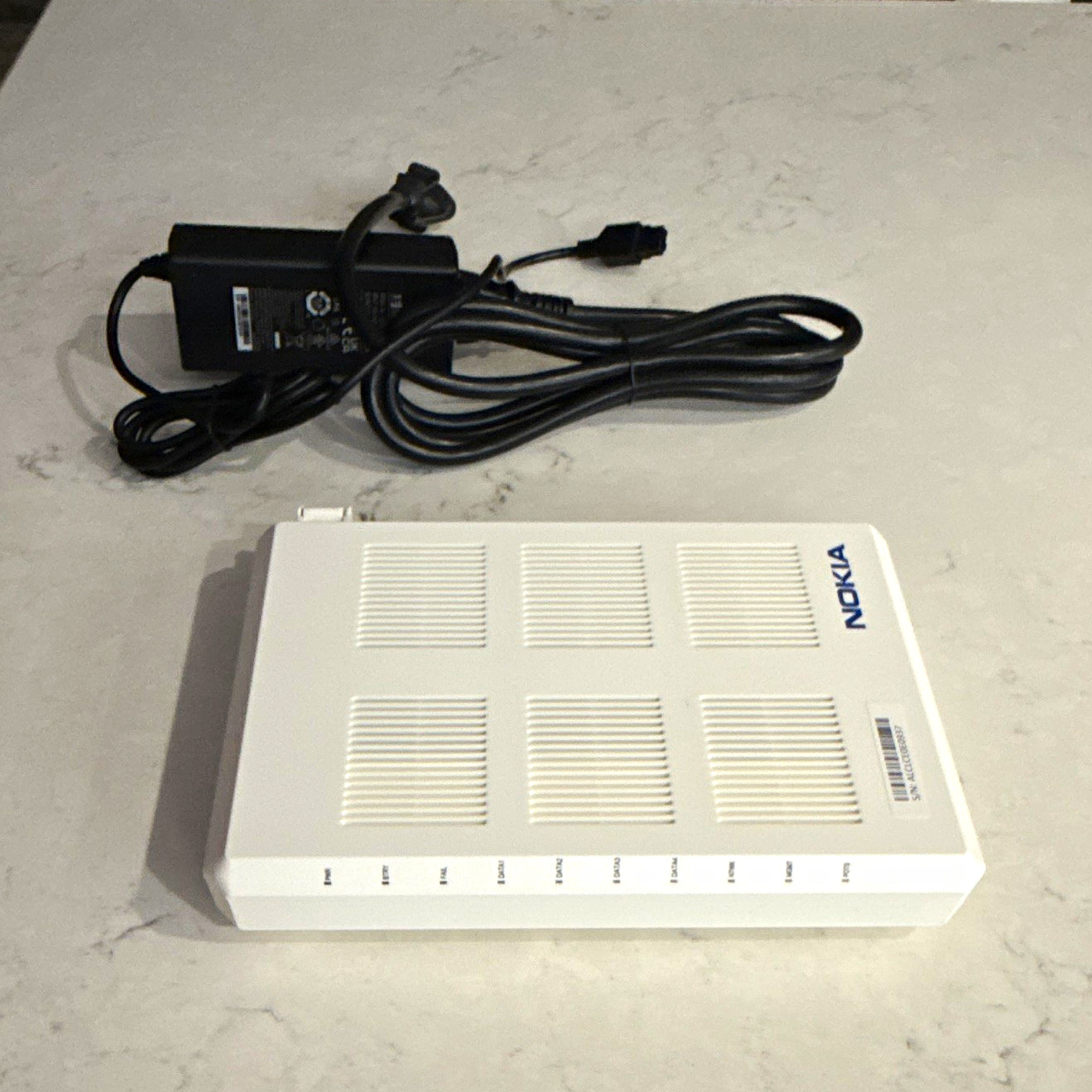 Nokia G-240G-A GPON Fiber Optic ONT Modem White 1Gbps 4 LAN Ports