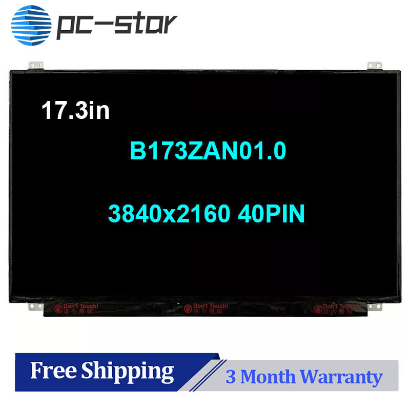 17.3" UHD 4K 3840x2160 Led Lcd Screen For Dell 2DK4K 2RCX9 CK7T7 B173ZAN01.0