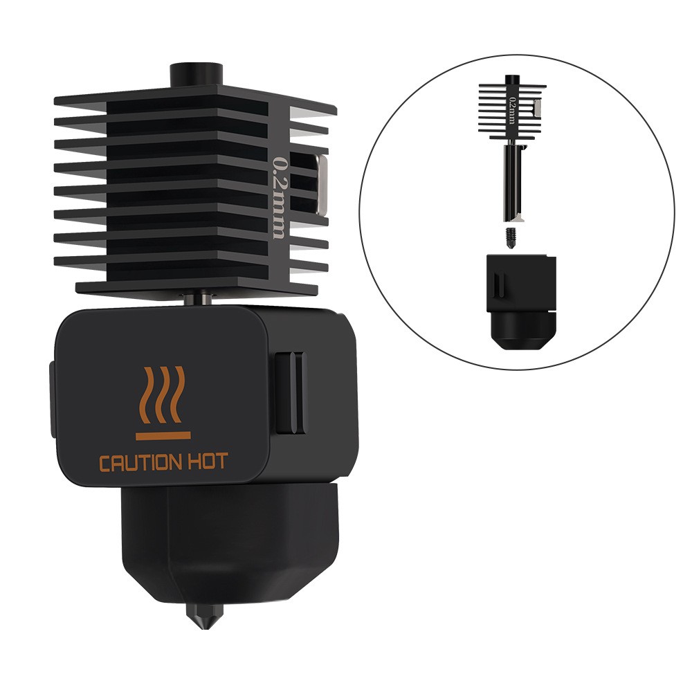 For Bambu Lab A1 mini Hotend Kit 0.2/0.4/0.6/0.8MM Nozzle Hardened Steel lot FS