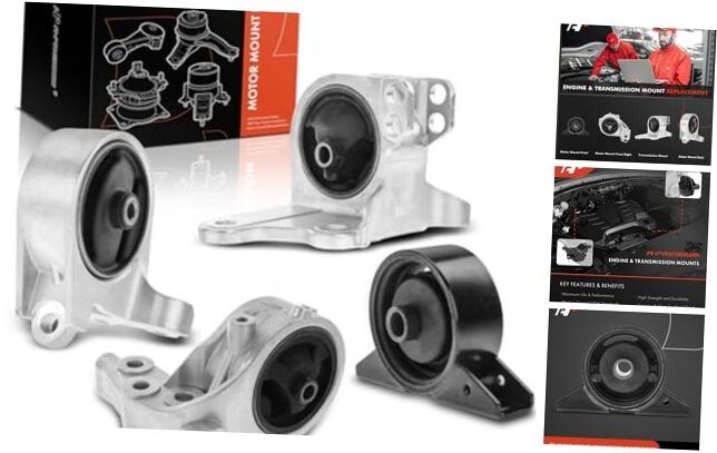 4PCS Engine Motor and Transmission Mount Set 4PCS Set - V6 3.0L, Automatic