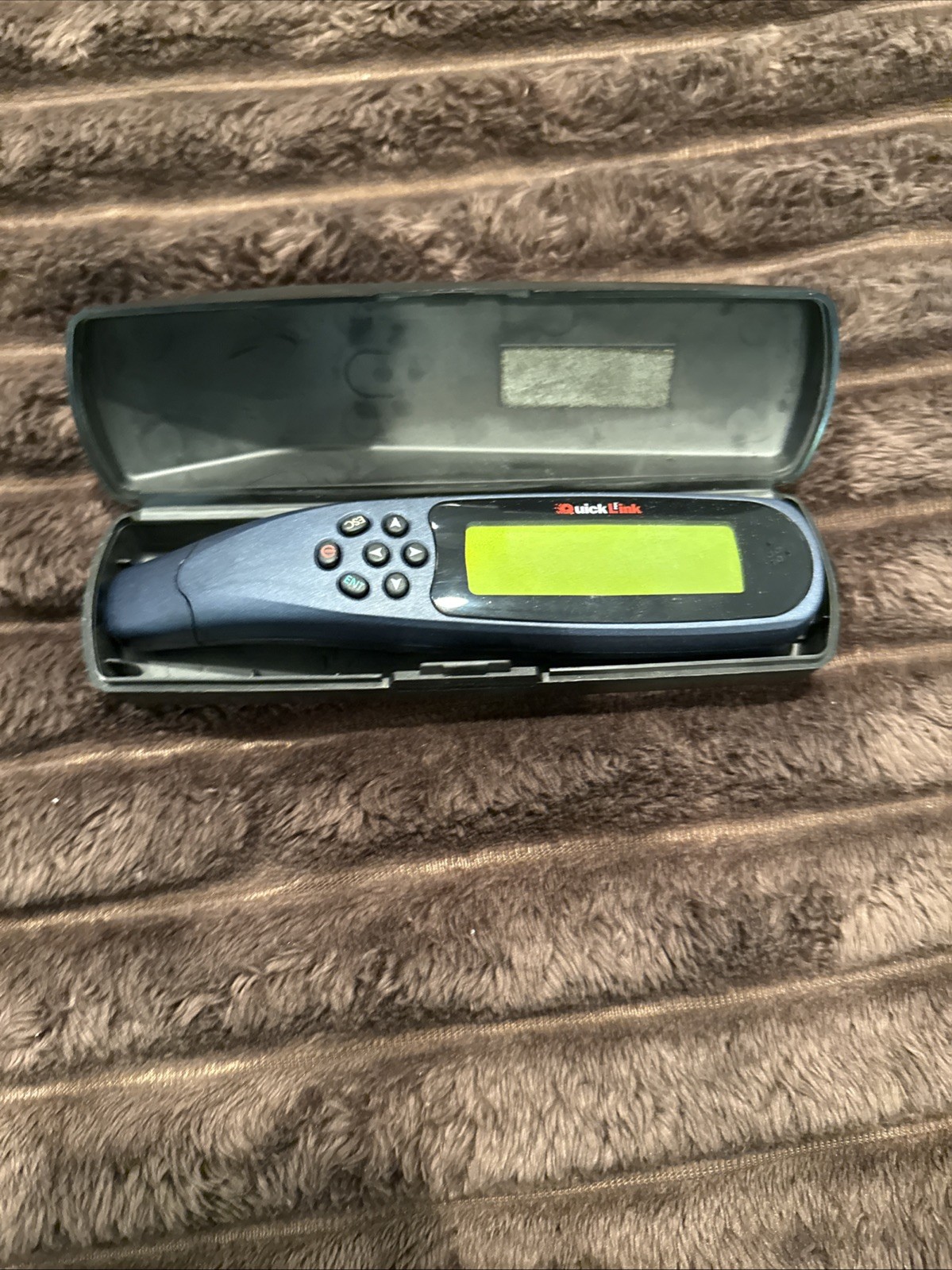 Vintage WizCom Quick Link Pen Handheld Scanner Super Pen  w/case