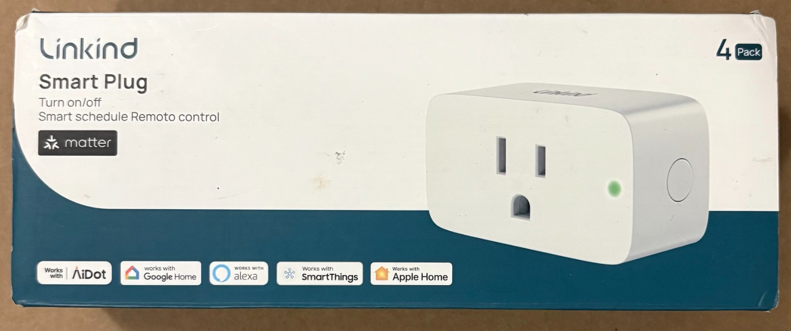 Linkind Smart Plug 4pk Siri, Alexa Google Smart Outlet - NEW