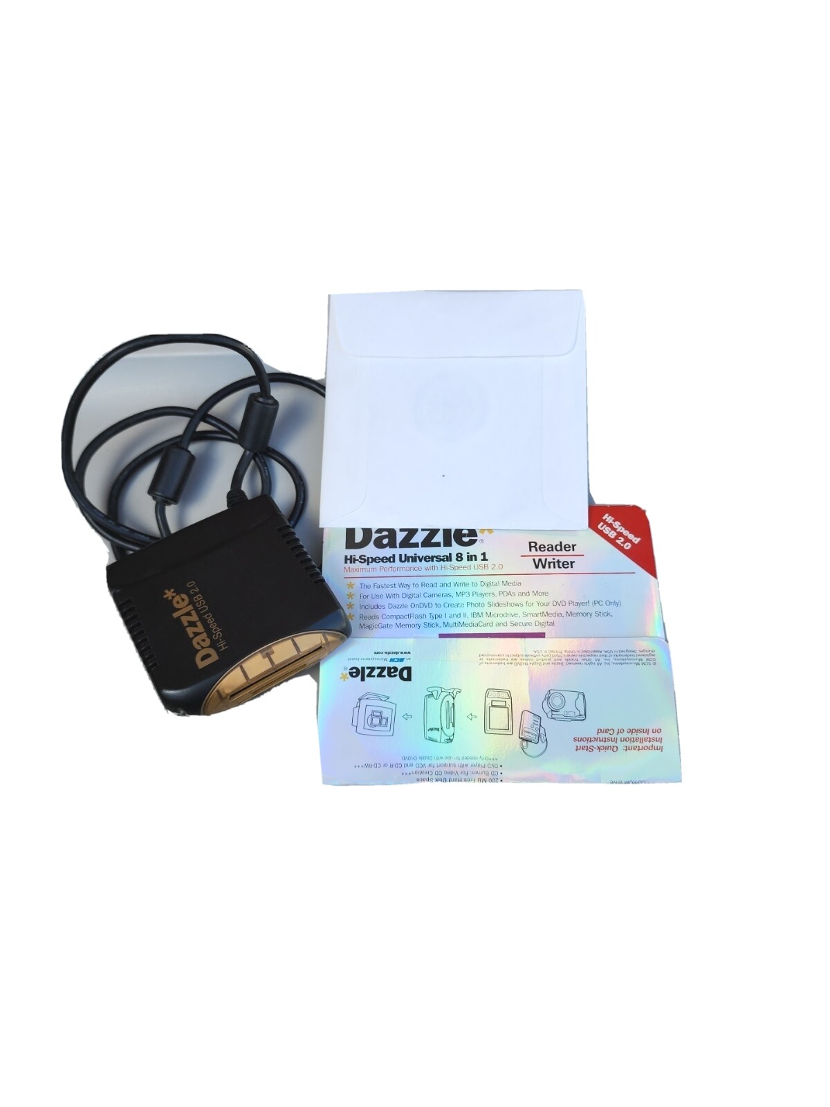 Dazzle Hi-Speed USB 2.0 Universal 8 in 1 Reader Writer