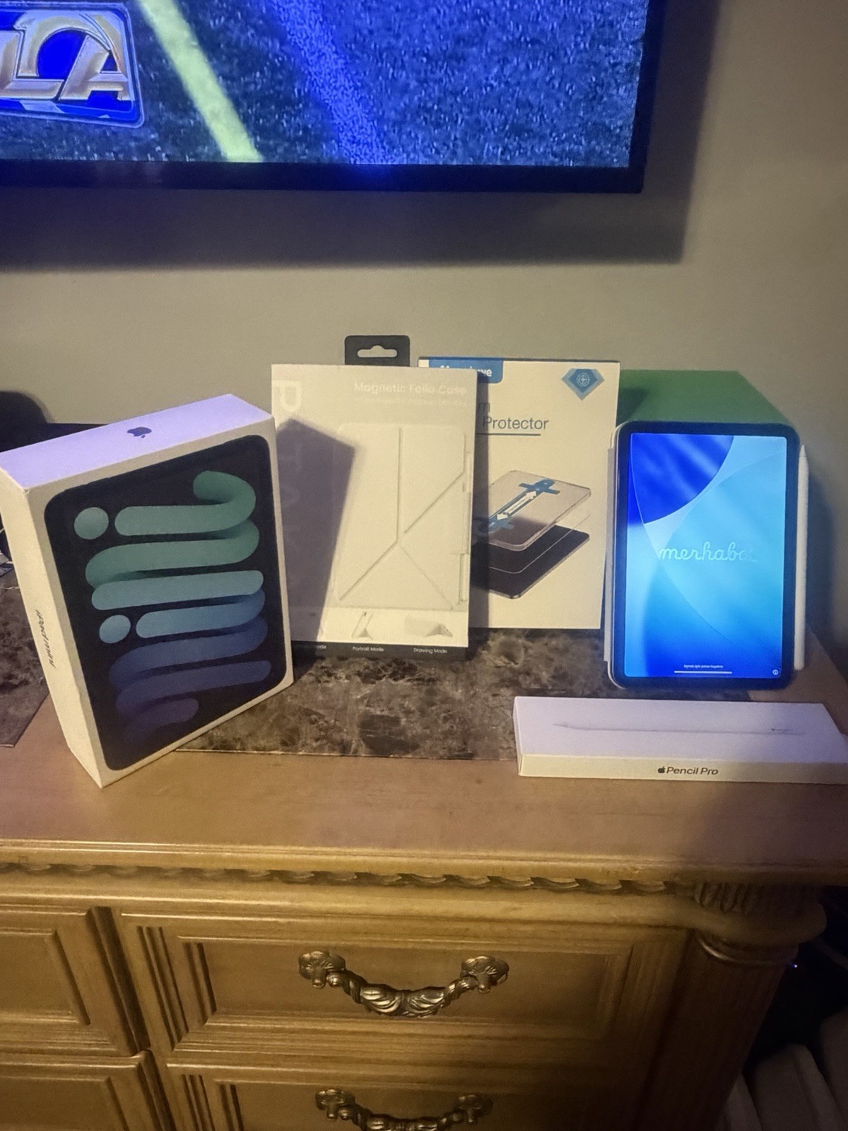 Apple iPad Mini A17 Pro 128GB, Wi-Fi, Space Gray with Case and Pencil Bundle