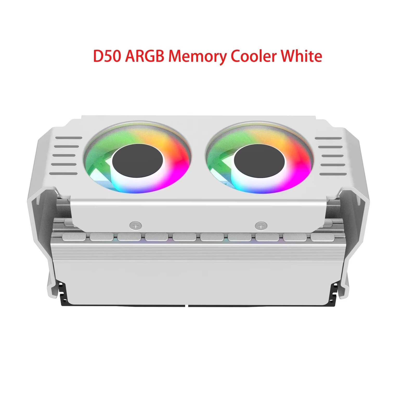 FEARLESS D50 ARGB RAM Memory Cooler Dual Fan Heatsink DDR3/DDR4/DDR5