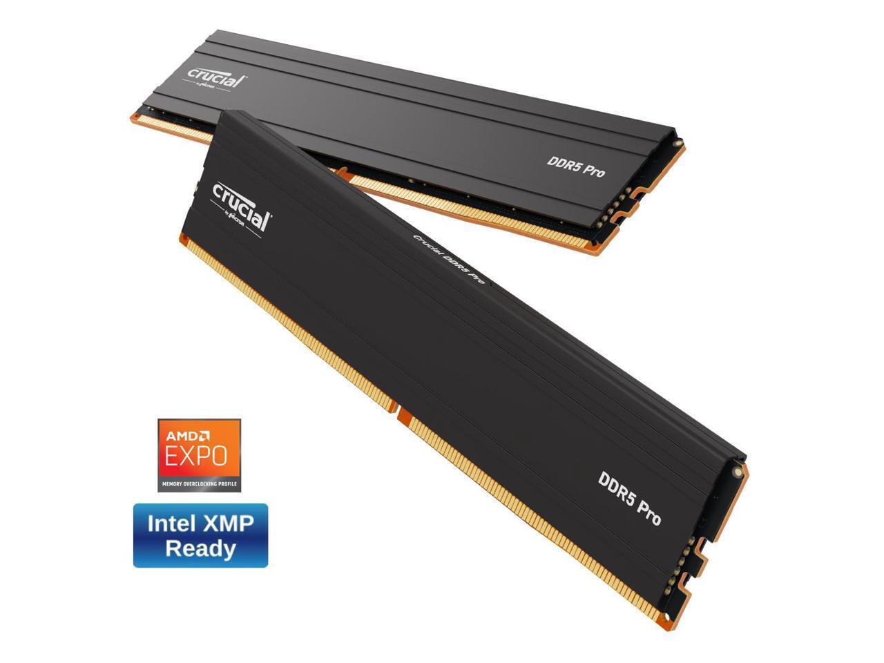 Crucial Crucial Pro 32GB (2 x 16GB) DDR5 5600 (PC5 44800) Desktop Memory PC Ram