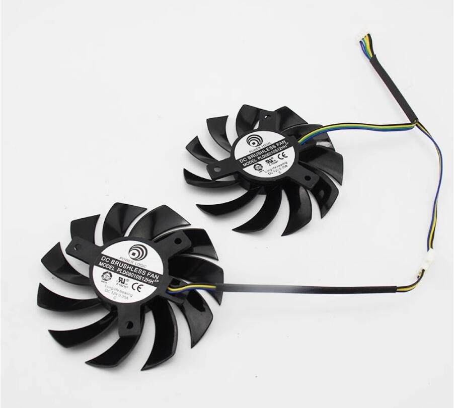 Graphics Card Cooling Fan PLD08010S12HH For MSI GTX 460/560/560Ti/HD 6870 New
