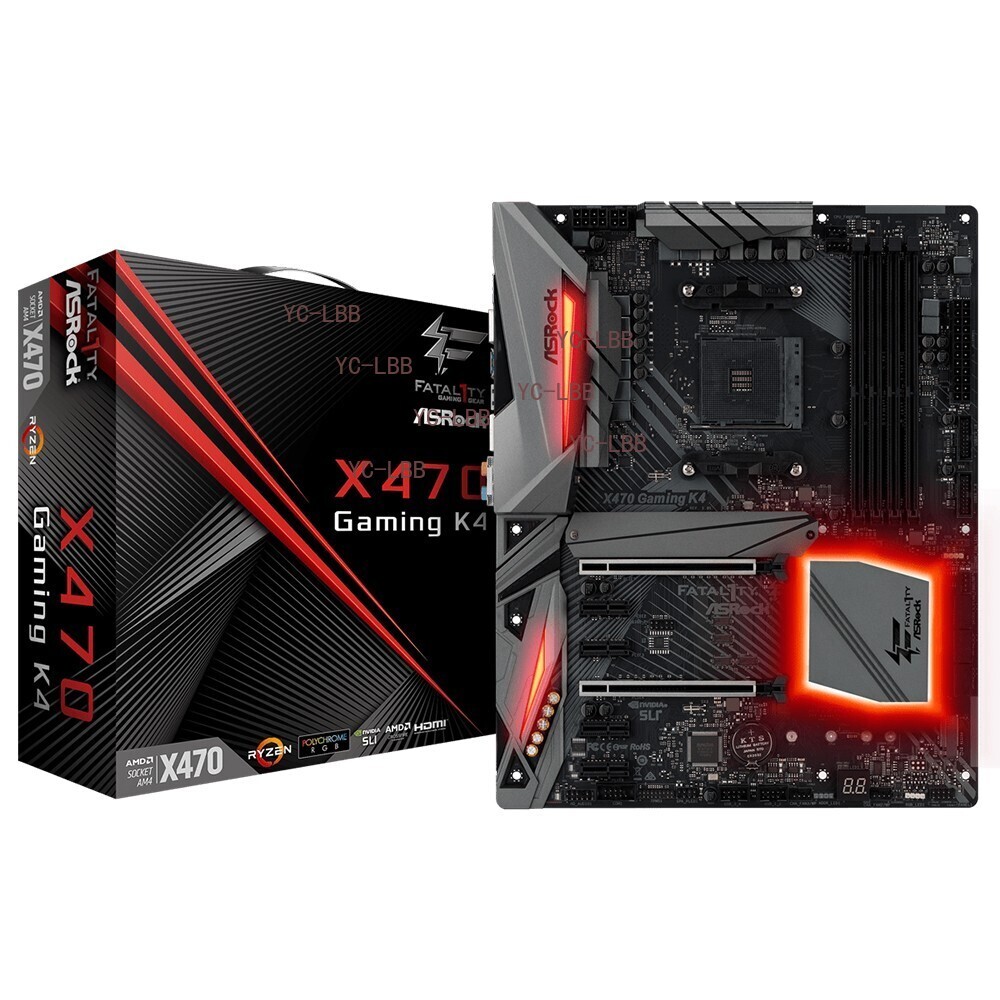 ASRock AMD X470 Motherboard ATX X470 Gaming K AM4 DDR4 SATA3 HDMI SPDIF M.2 NEW