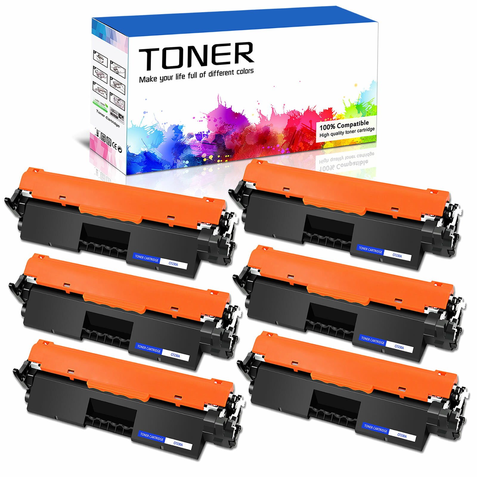 6PK CF230A 30A Toner Cartridge for HP LaserJet Pro M203dn M203dw MFP M227fdn