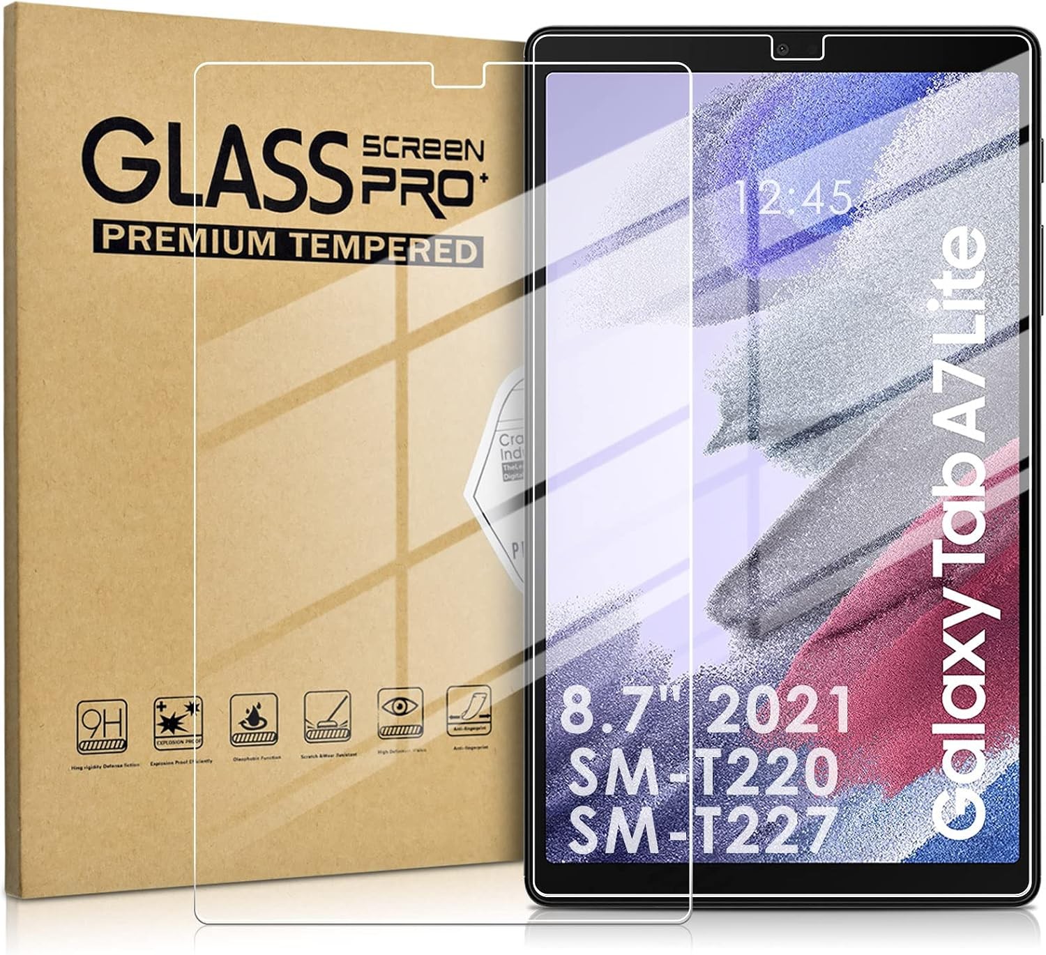 2-Pack Ultra-Clear Screen Protectors for Samsung Galaxy Tab A7 Lite 8.7" 2021