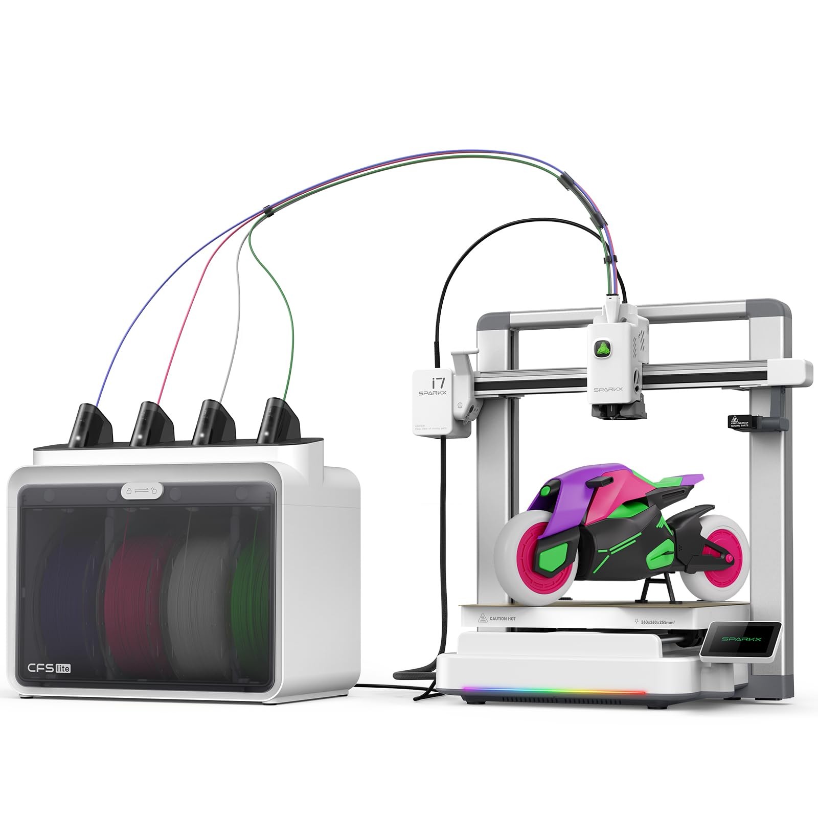 Creality SPARKX i7 Combo 3D Printer, Multi Color with CFS Lite High Speed AI ...