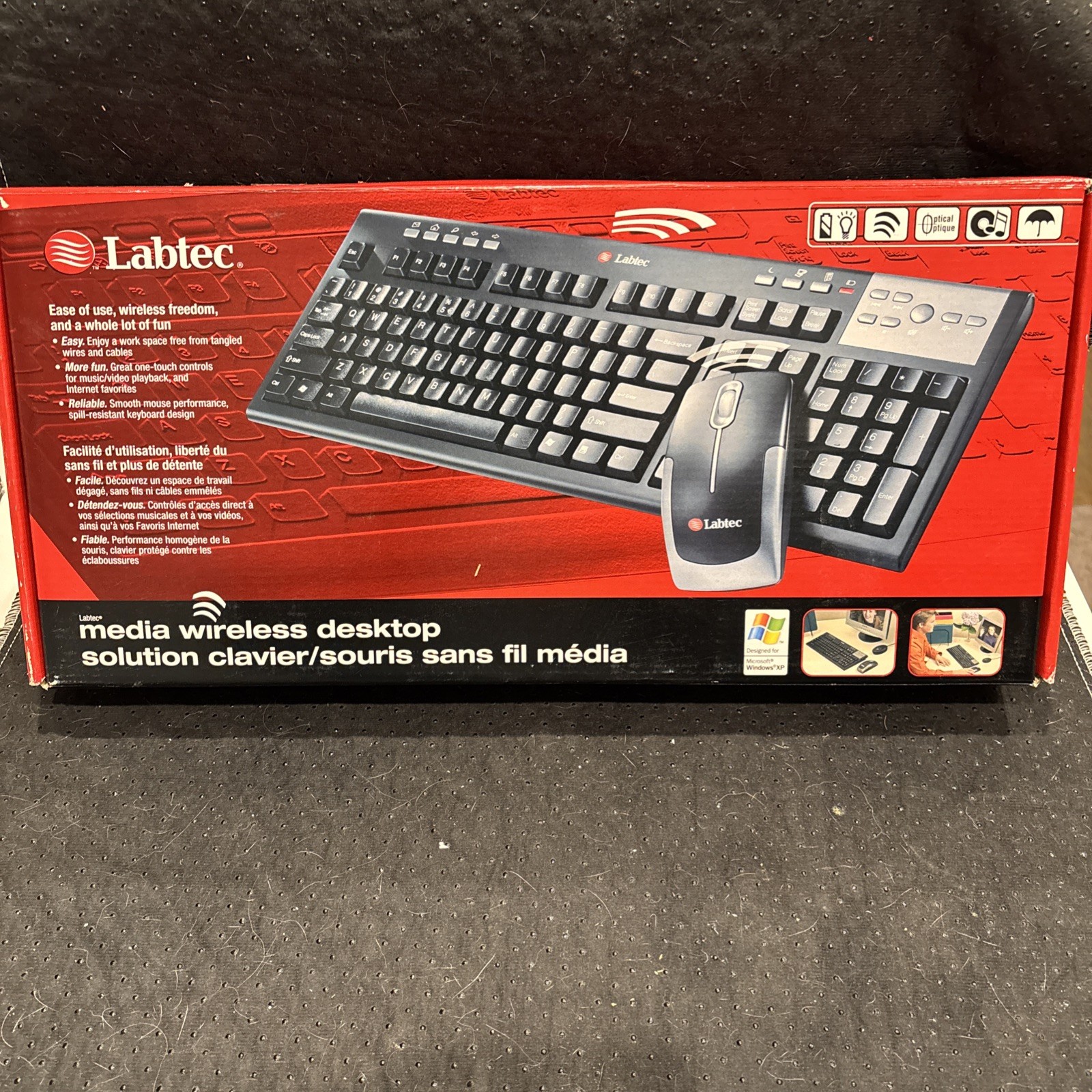 New Labtec Media Wireless Desktop Keyboard, Wireless Freedom & Ease of Use