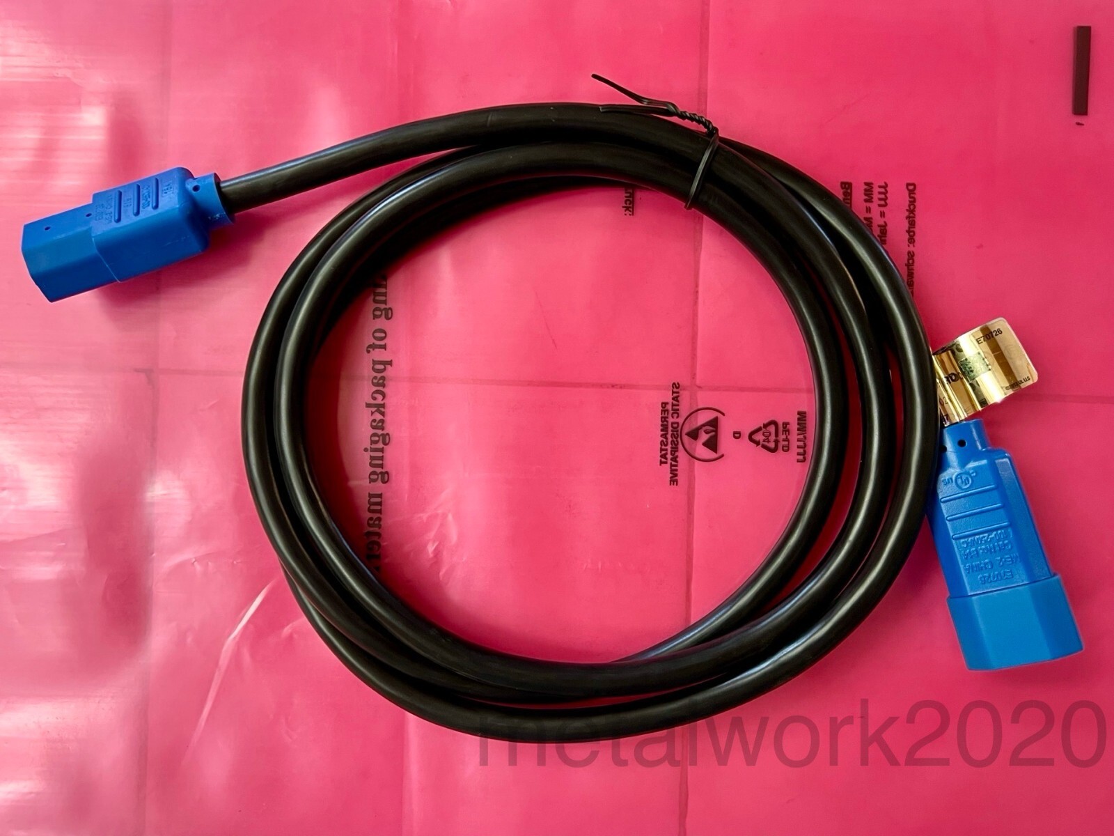 Lot 5pcs Tripp Lite C13/C14 Power Extension Cable, 6ft, 14AWG, PDU, Cord, BLUE