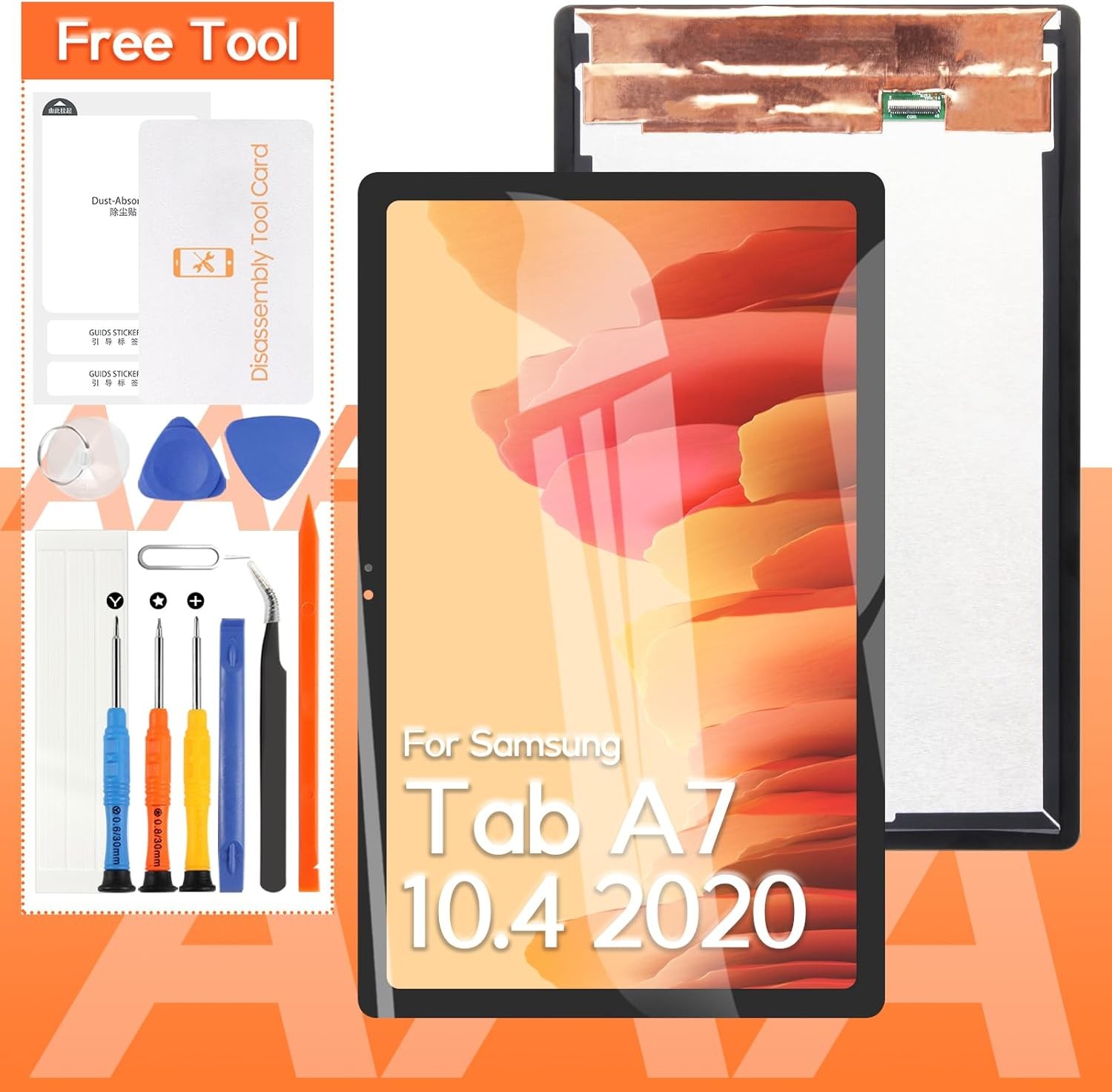 Sleeve for Samsung Galaxy Tab A7 10.4 SM-T500 SM-T505 with Tools (Black)