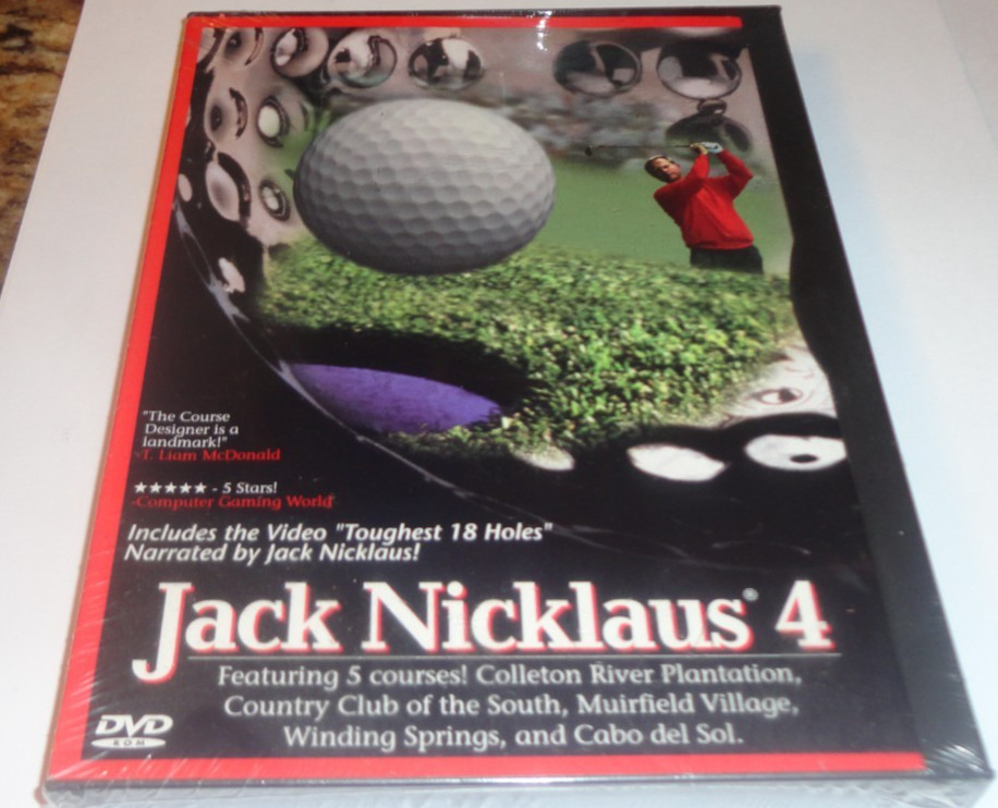 Accolade Jack Nicklaus 4 PC DVD-ROM Golf Simulation Sports Game