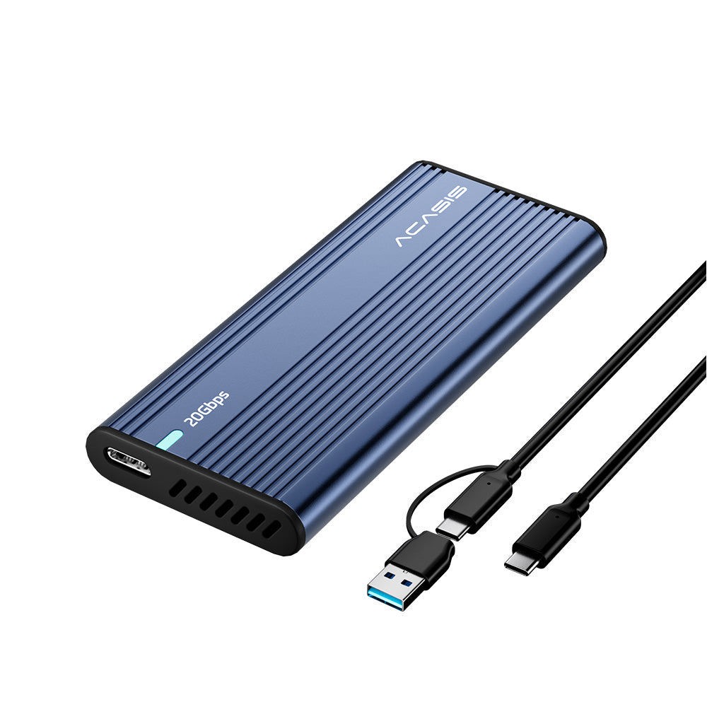 ACASIS USB 3.2 Gen2x2 20Gbps M.2 NVMe SATA SSD Enclosure Tool-Free SSD Case