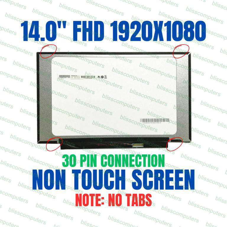 14.0" IPS FHD 315MM Display Screen Panel AG Dell DP/N 2X30K CN-02X30K