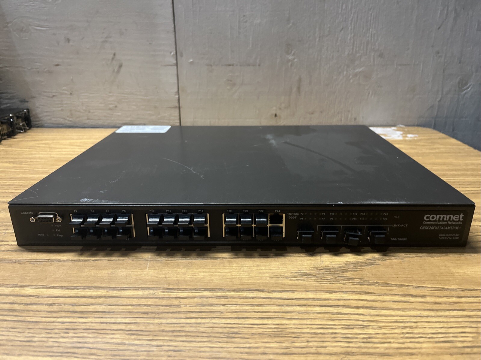 COMNET CNGE26FX2TX24MSPOE1 26 Port Gigabit Switch