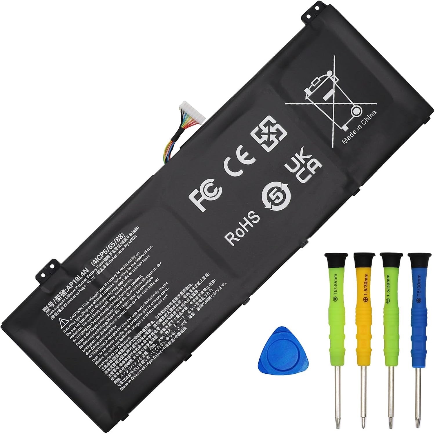 AP18L4N Battery Replacement for Acer TravelMate P6 TMP614-51 TMP614-51T Series