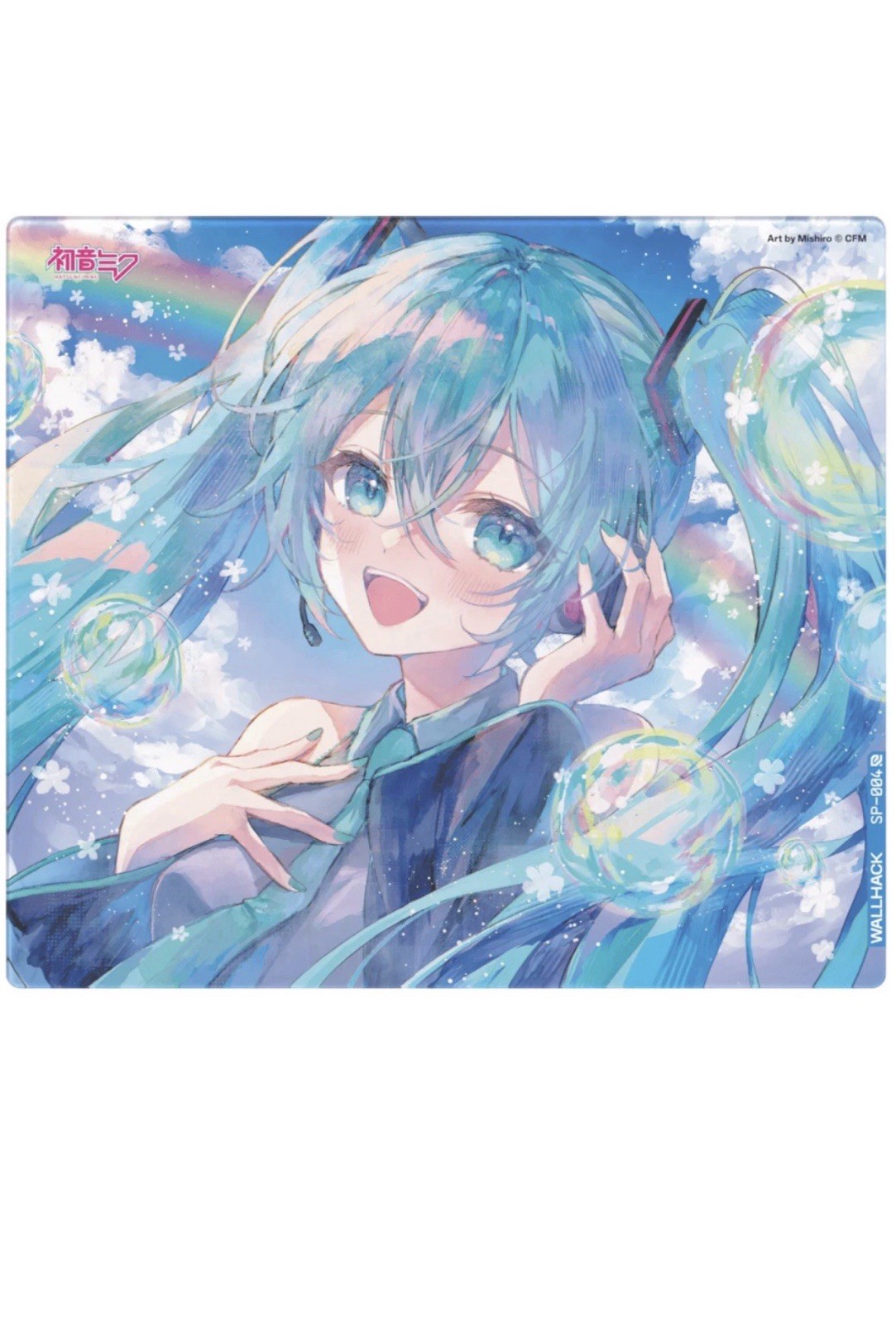 Wallhack SkyPAD SP-004 HATSUNE MIKU EDITION: SUMMER MIKU gaming mouse Glass Pad