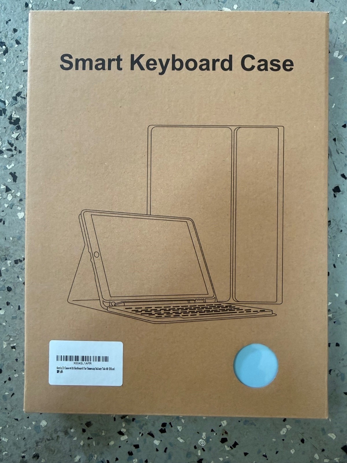 Generic Smart Keyboard Case compatible w/ Samsung Galaxy Tab A8 Blue
