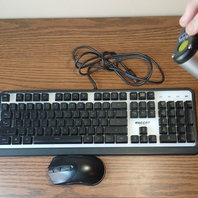 Roccat Magma Wired Keyboard and Mouse Bundle, Black/White, QWERTY English Layout