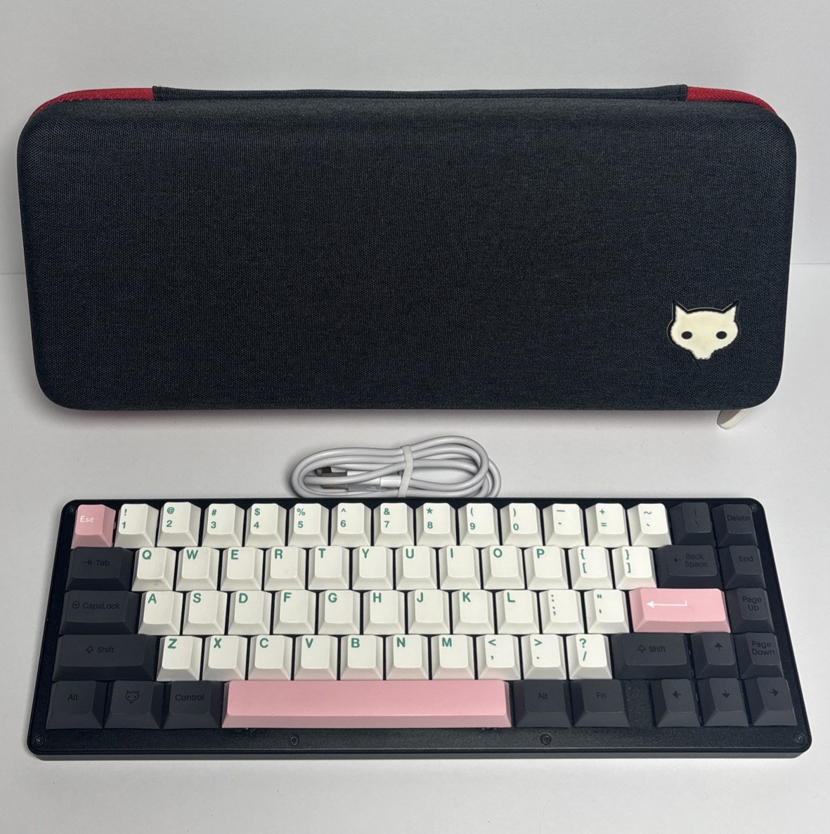 Input Club WhiteFox Vera Mechanical Keyboard With Case Olivia Key Caps Tested