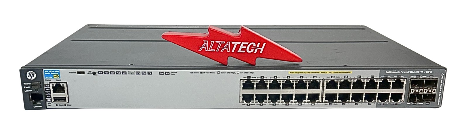 HP J9727A ARUBA 2920-24G-POE+ SW, 1 PSU, 24 Port Gigabit Ethernet Switch