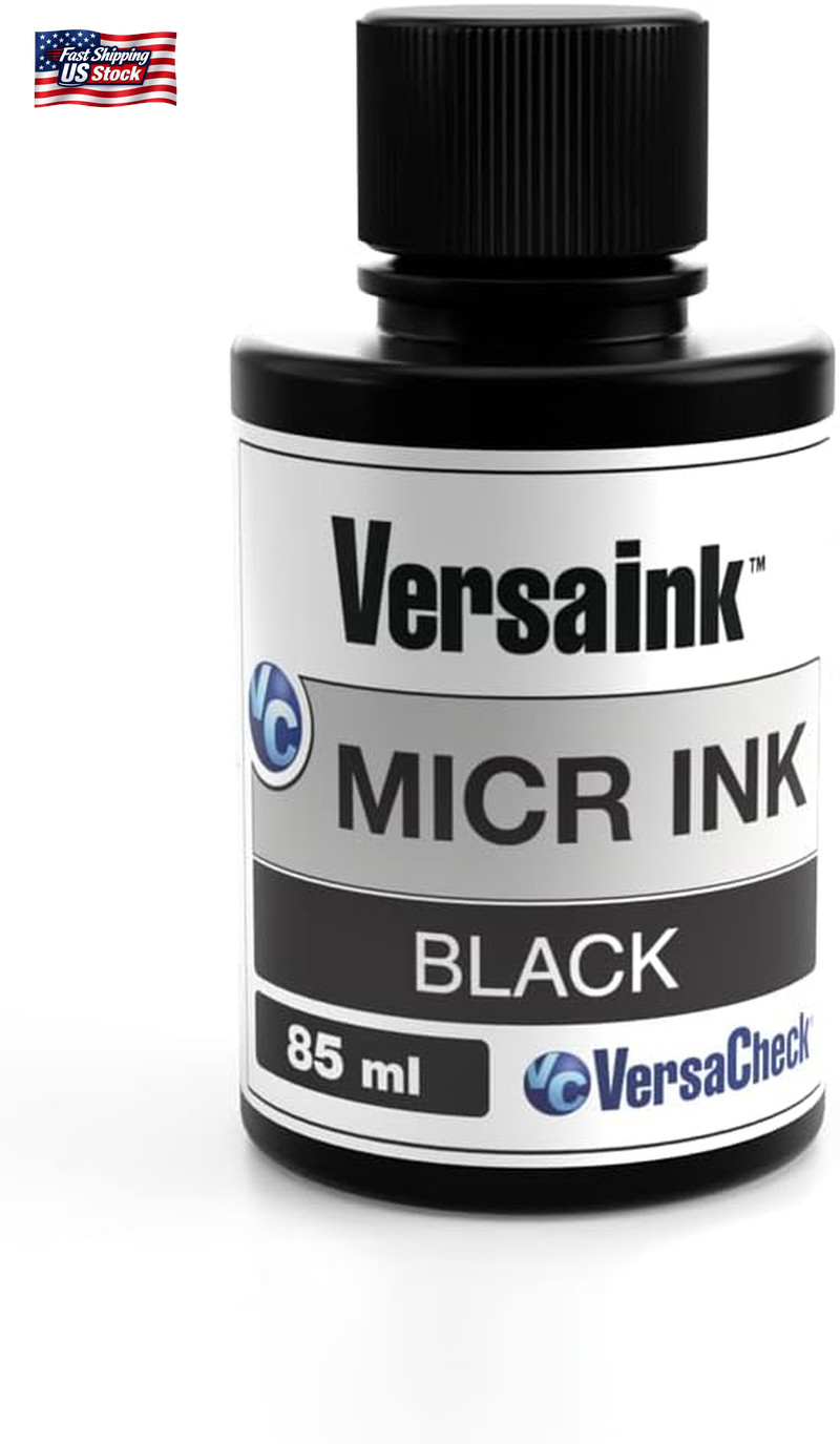 Versaink-Nano Black MICR Ink -85Ml – Magnetic Ink for Check Printers and All-In-