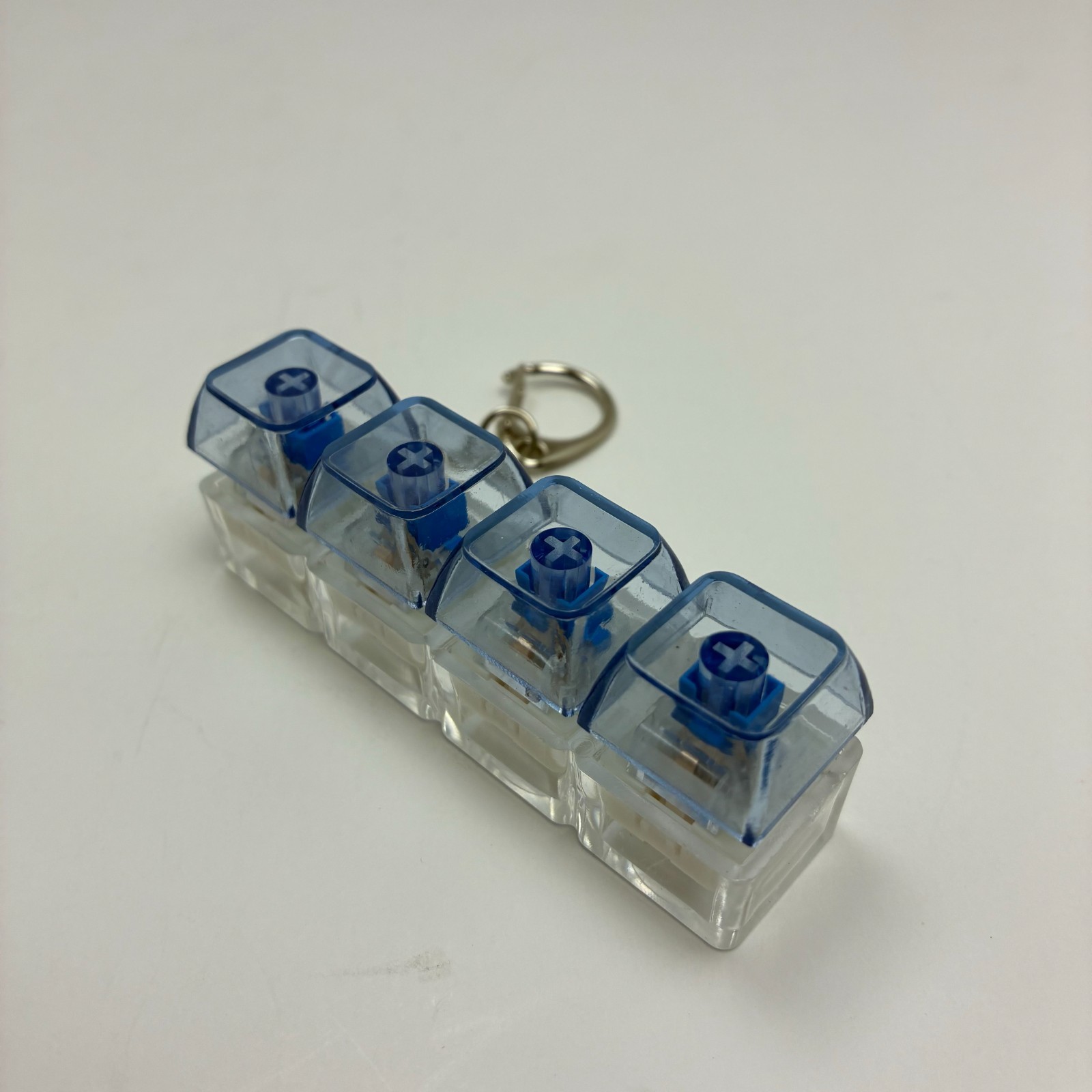 4 Key Mechanical Keyboard Switch Tester Keychain Clicky Gamer Fidget Toy