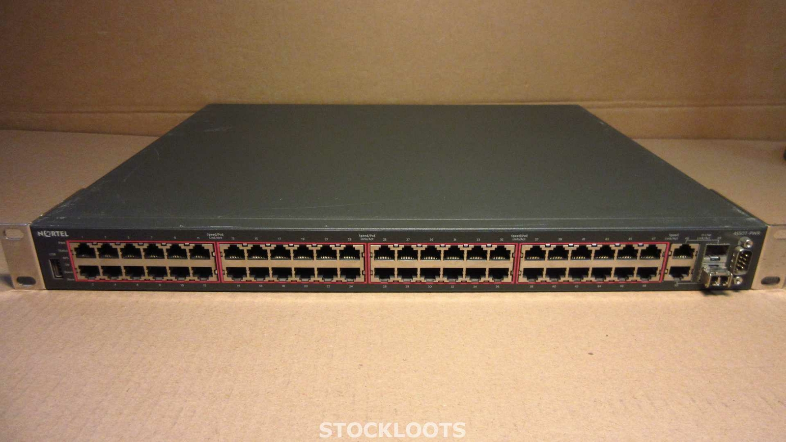 Nortel Networks 4550T-PWR AL4500A12-E6 48-Port PoE Routing Switch + 1x SFP + RM