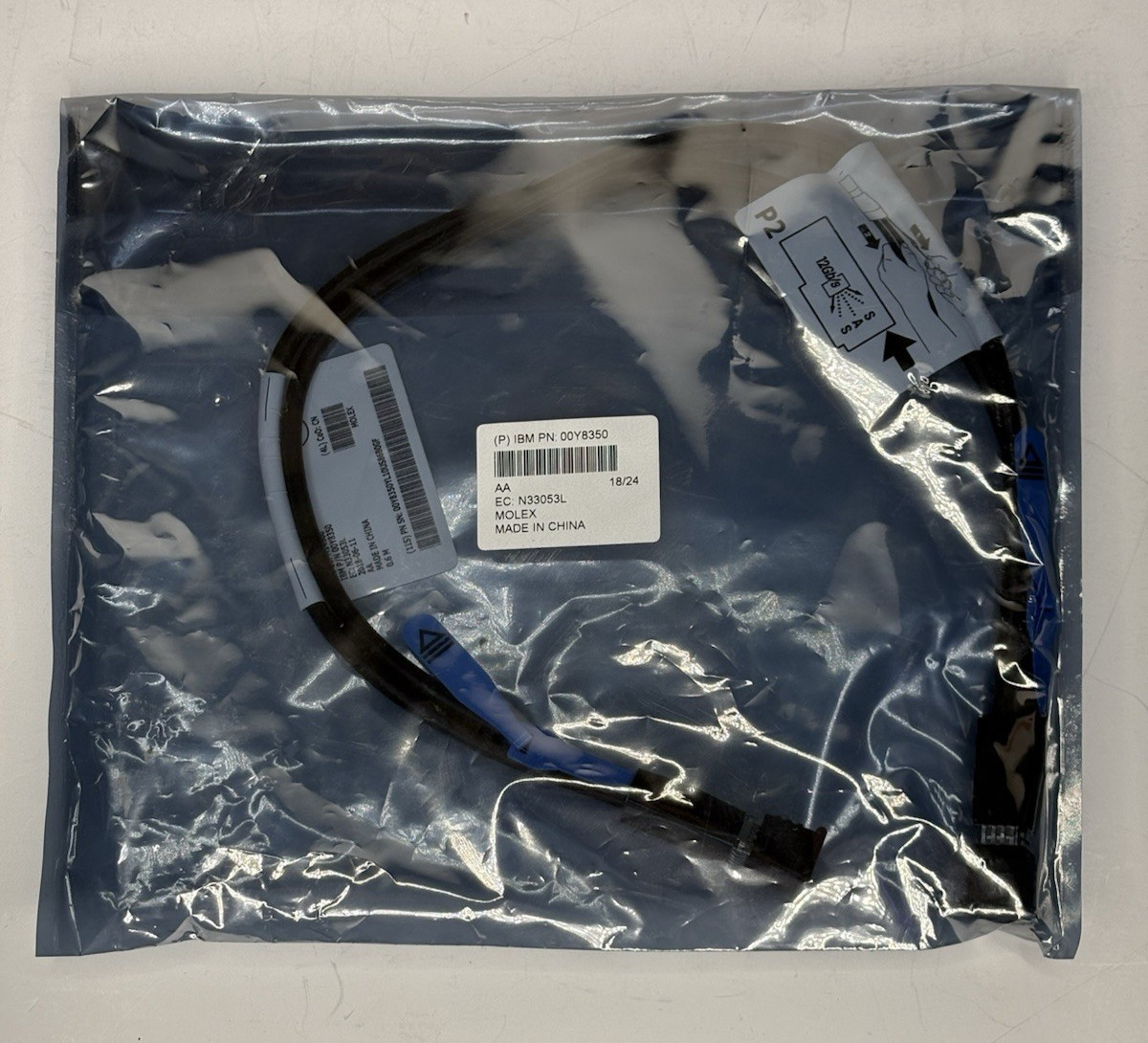 IBM mini SAS HD to mini SAS HD SFF-8644 00AR272 12Gbps Cable 0.6m 00Y8350 12G
