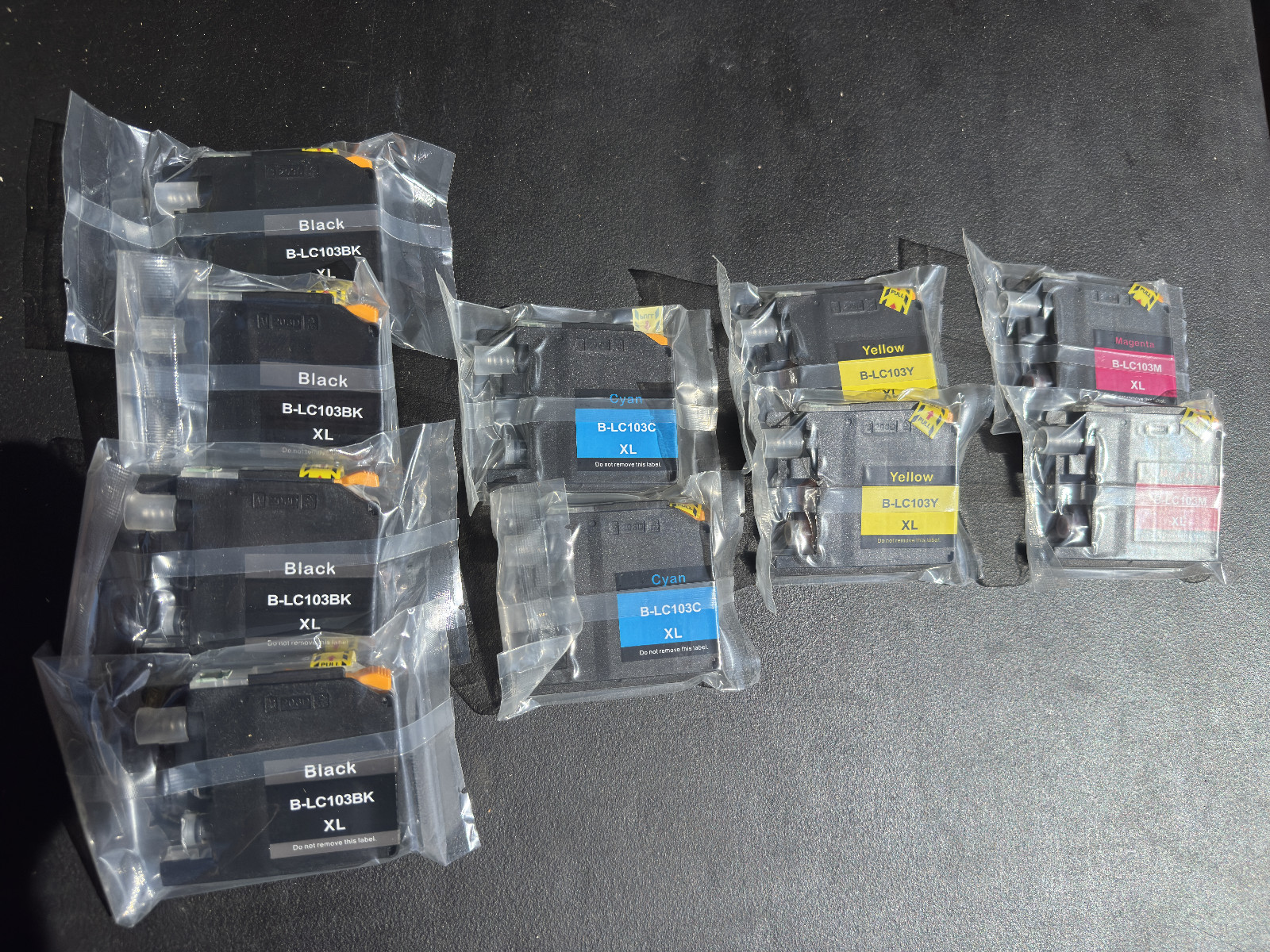 10 Pack Compatible Ink Cartridges for Brother LC103 XL LC103XL Black/Color Lot