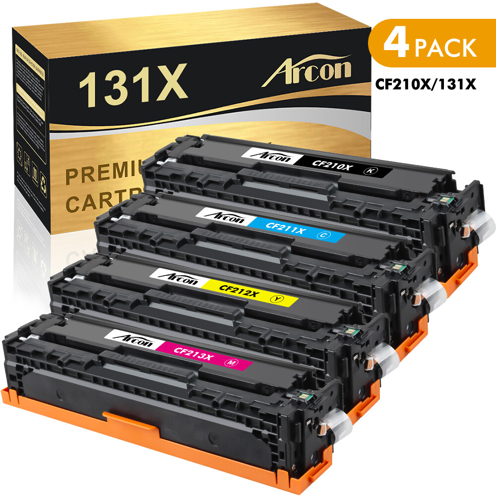 4PK CF210A 131A Toner Compatible With HP 131X Pro Laserjet 200 M251nw MFP M276nw