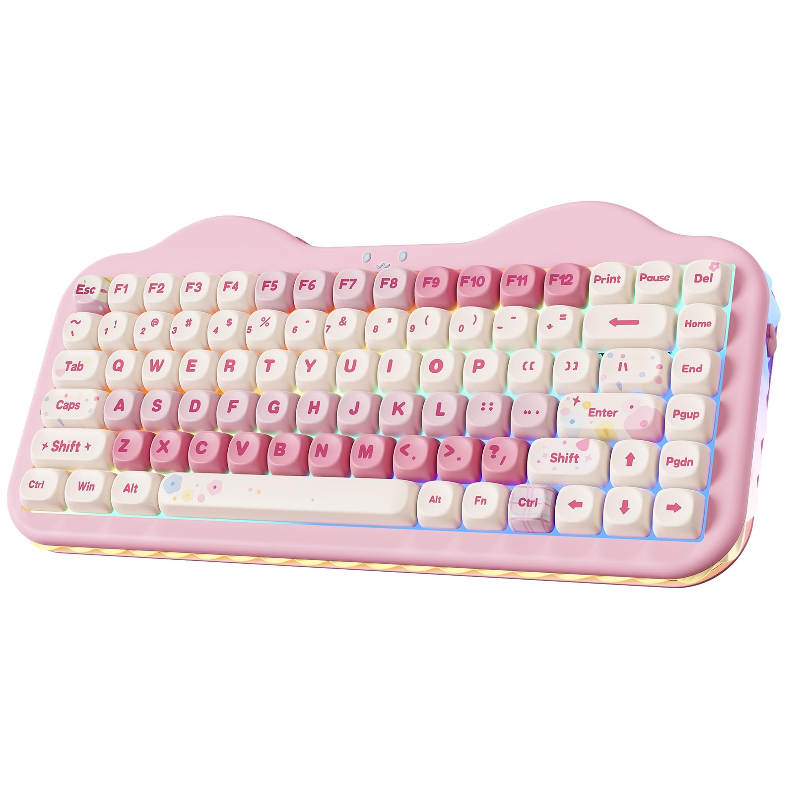 C75 Wireless Mechanical Keyboard,75% Layout, Hot-Swappable NKRO,BT5.0/2.4G/US...