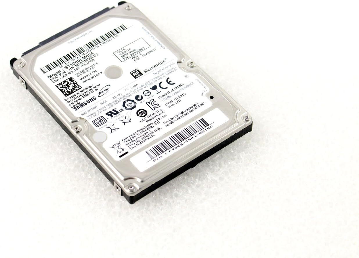 ST1000LM024, HN-M101MBB/AS1, FW 2AR20002, Samsung 1TB SATA 2.5 Hard Drive
