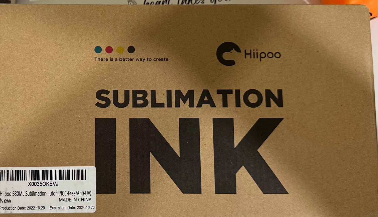 Hiipoo Sublimation Ink Refill Kit for EcoTank Printers (580ML)
