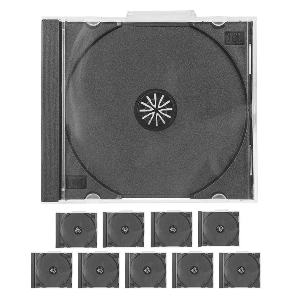 10 Pcs Vinyl Record Moving Boxes CD Case Clear Holders Storage Cases