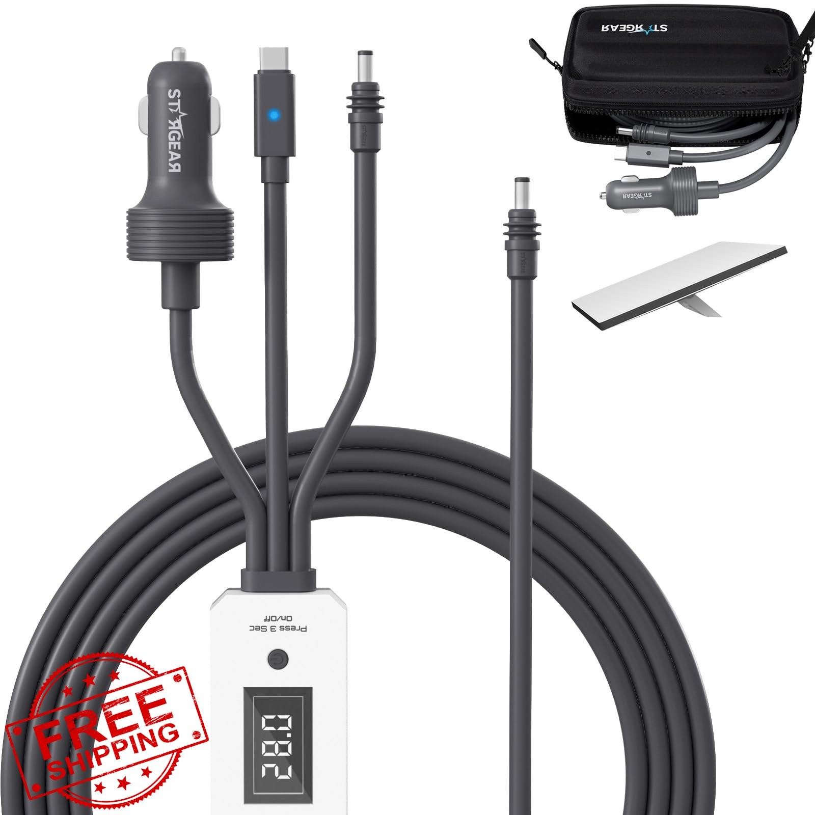 STARGEAR Starlink Mini Cable 10FT Matte Gray