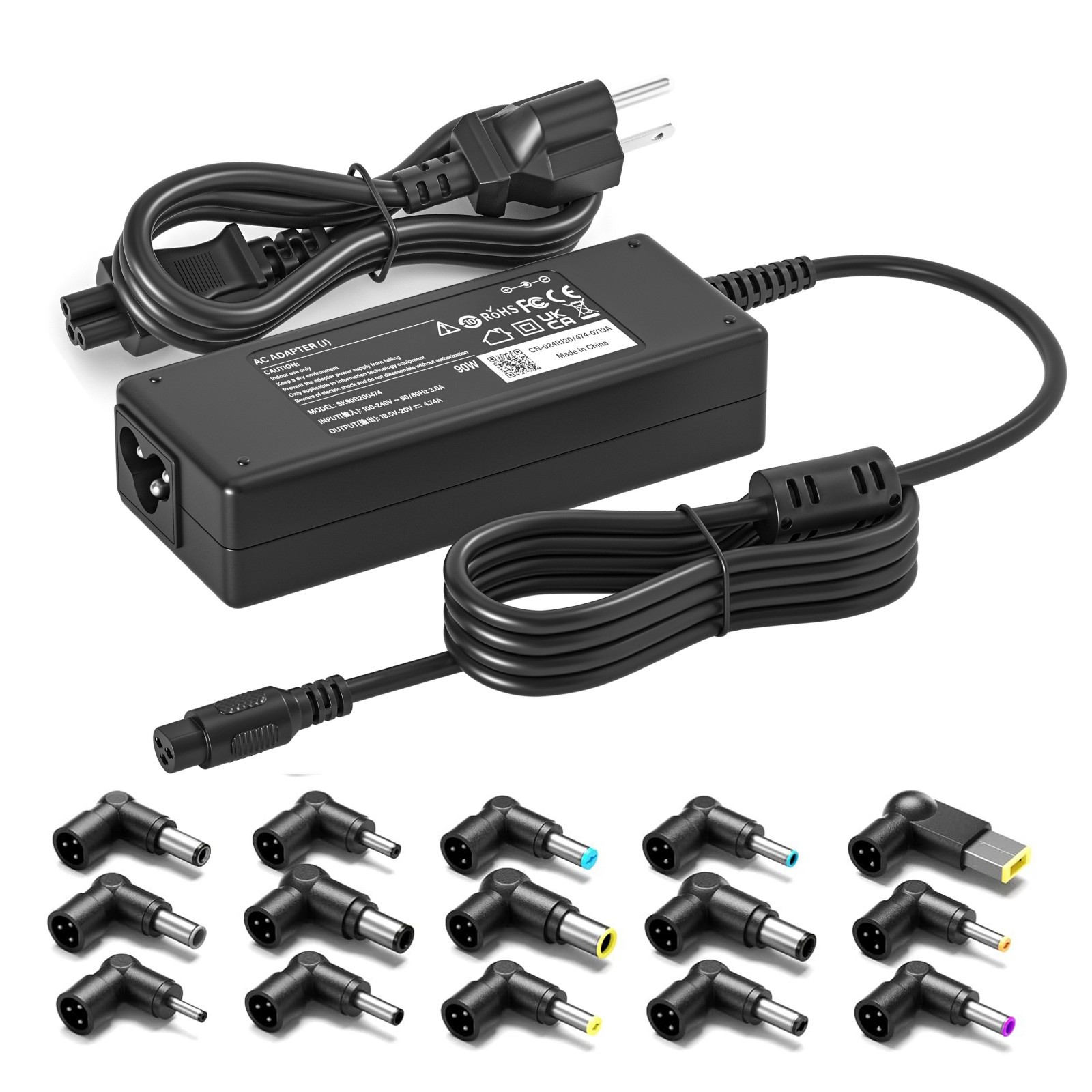 90W Universal AC Adapter Laptop Charger For Dell HP Acer Asus Lenovo IBM