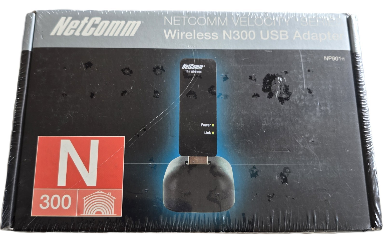 NetComm NP901n Velocity Wireless N300 USB Adapter 300Mbps WiFi 802.11n New