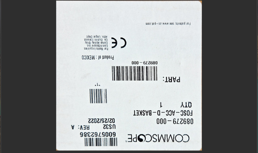 CommScope FOSC-ACC-D-Basket Slack Storage Basket 089279-000 New