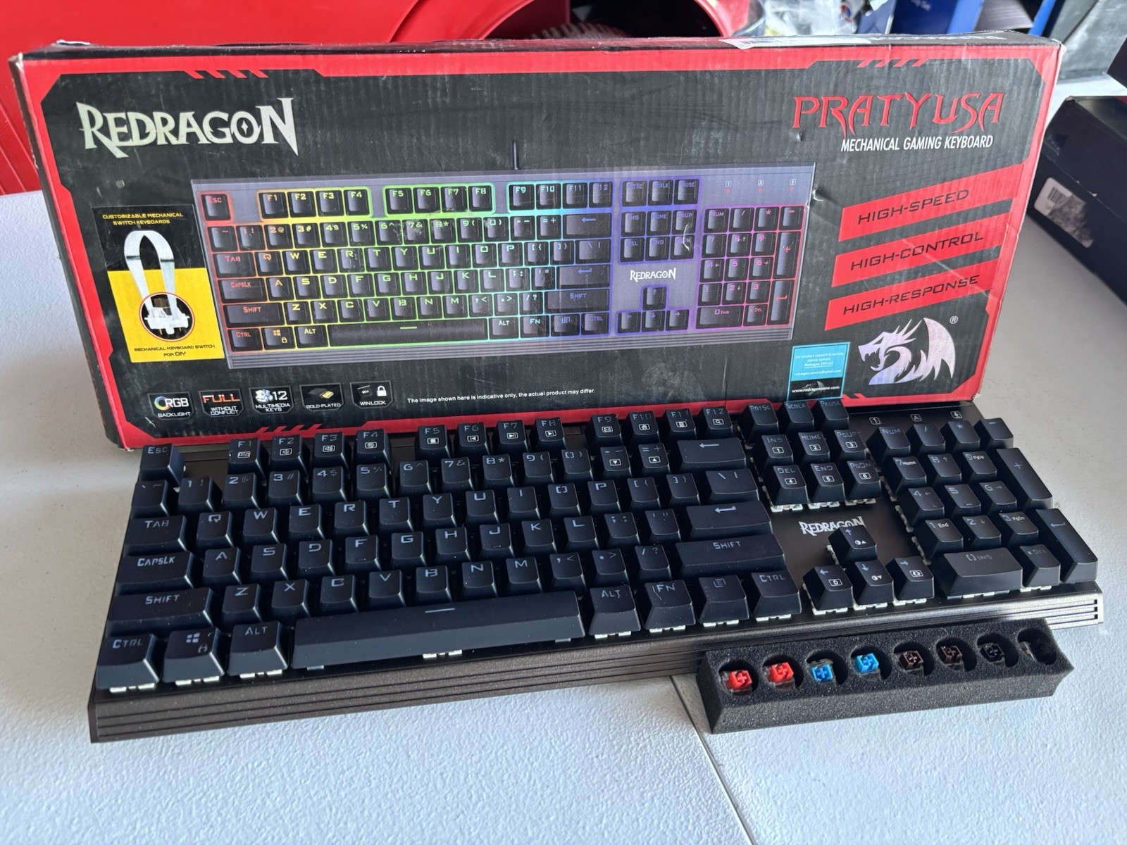 Redragon K570 RGB Mechanical Gaming Keyboard - Black