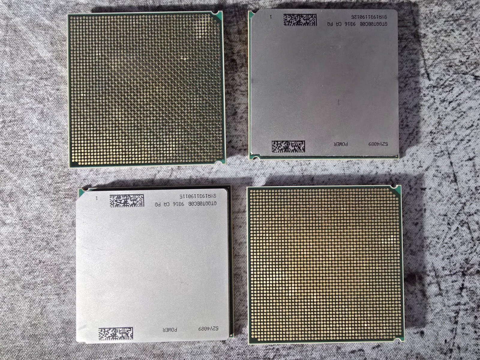 Lot of 4 IBM 52Y4089 POWER7 CPU Processor Modules Server CPUs
