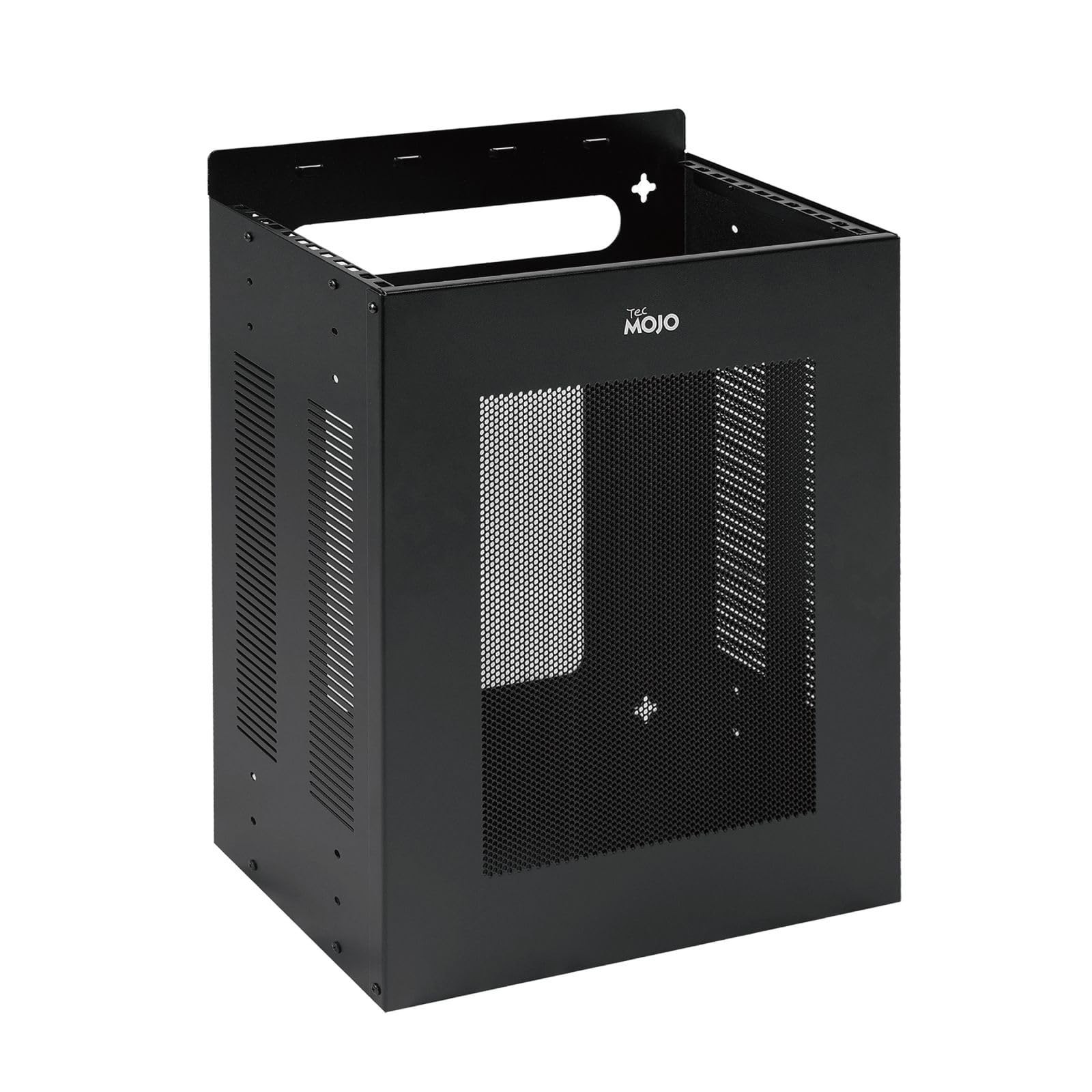 Tecmojo 4U Server Rack, Vertical/Horizontal Wall Mountable Rack with Vented E...