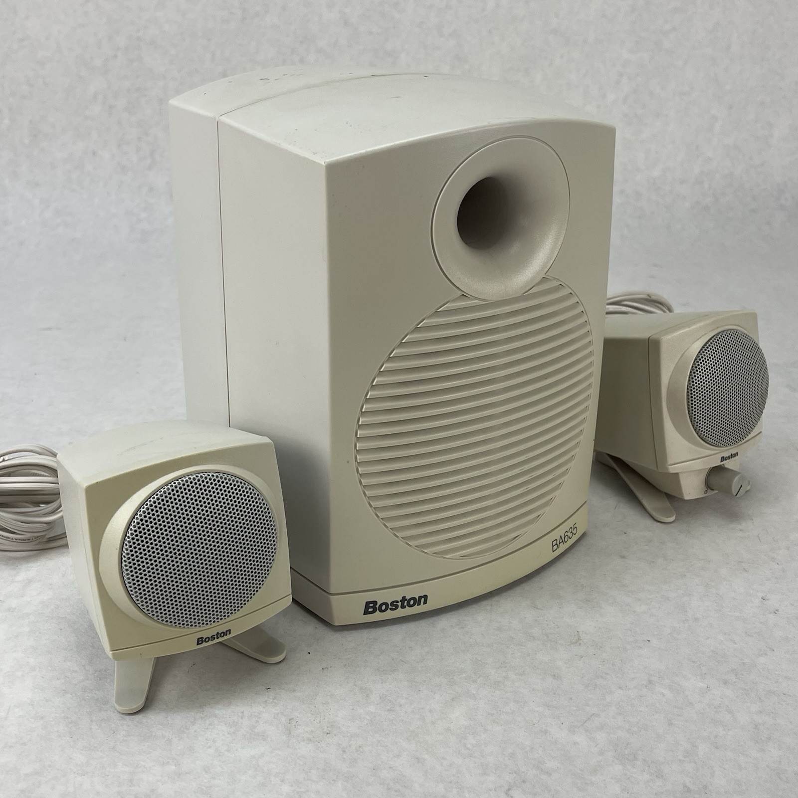 Boston Acoustics BA635 2.1 Speaker Tested No Power Cord